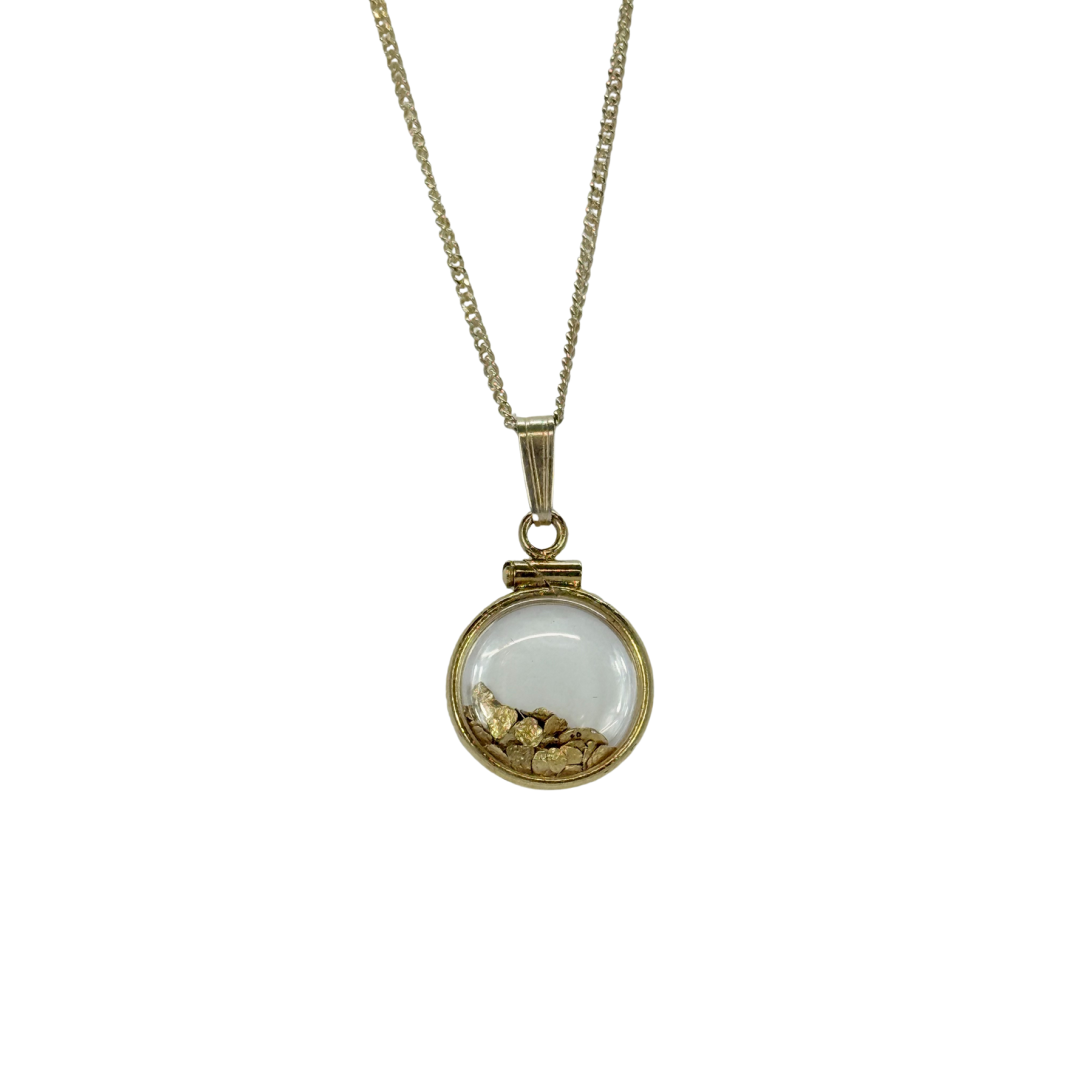 Medium Yellow Gold-filled Plain Bezel Pendant
